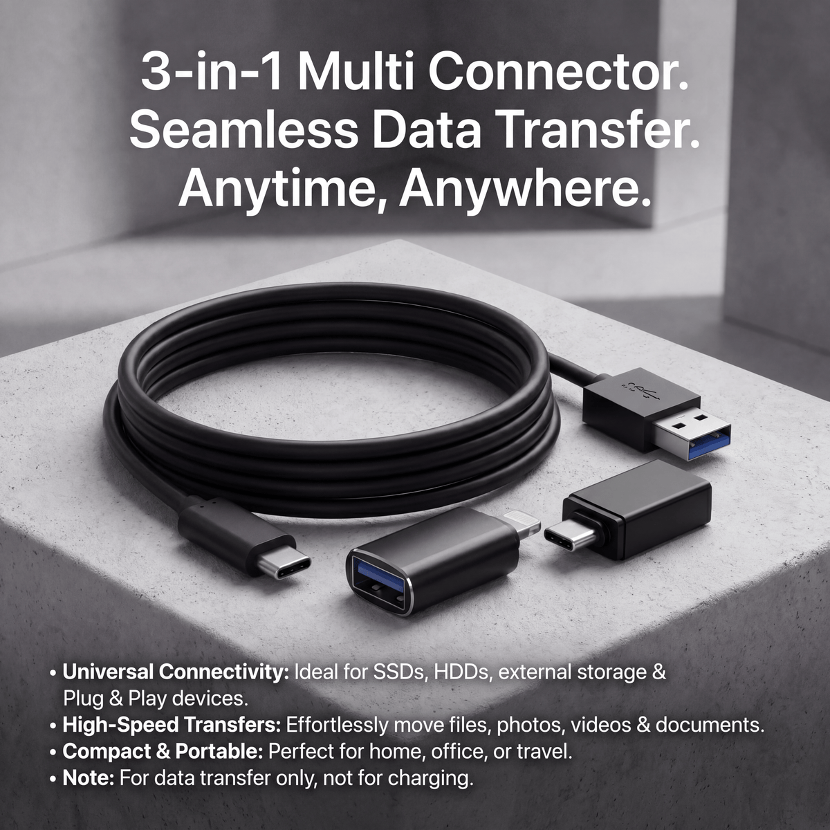 Universelles 3-in-1-Adapter-Set