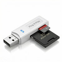 USB 3.0 Flash Drive with SD Card Slot
